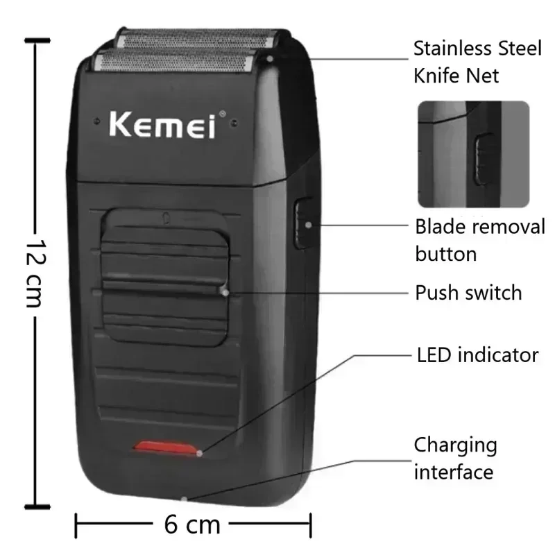 Kemei Hair Clipper Kit KM-2296 KM-2299 KM-1102 Men's Electric Hair Trimmer Machine Professional Hair Cutting Machine Clipper