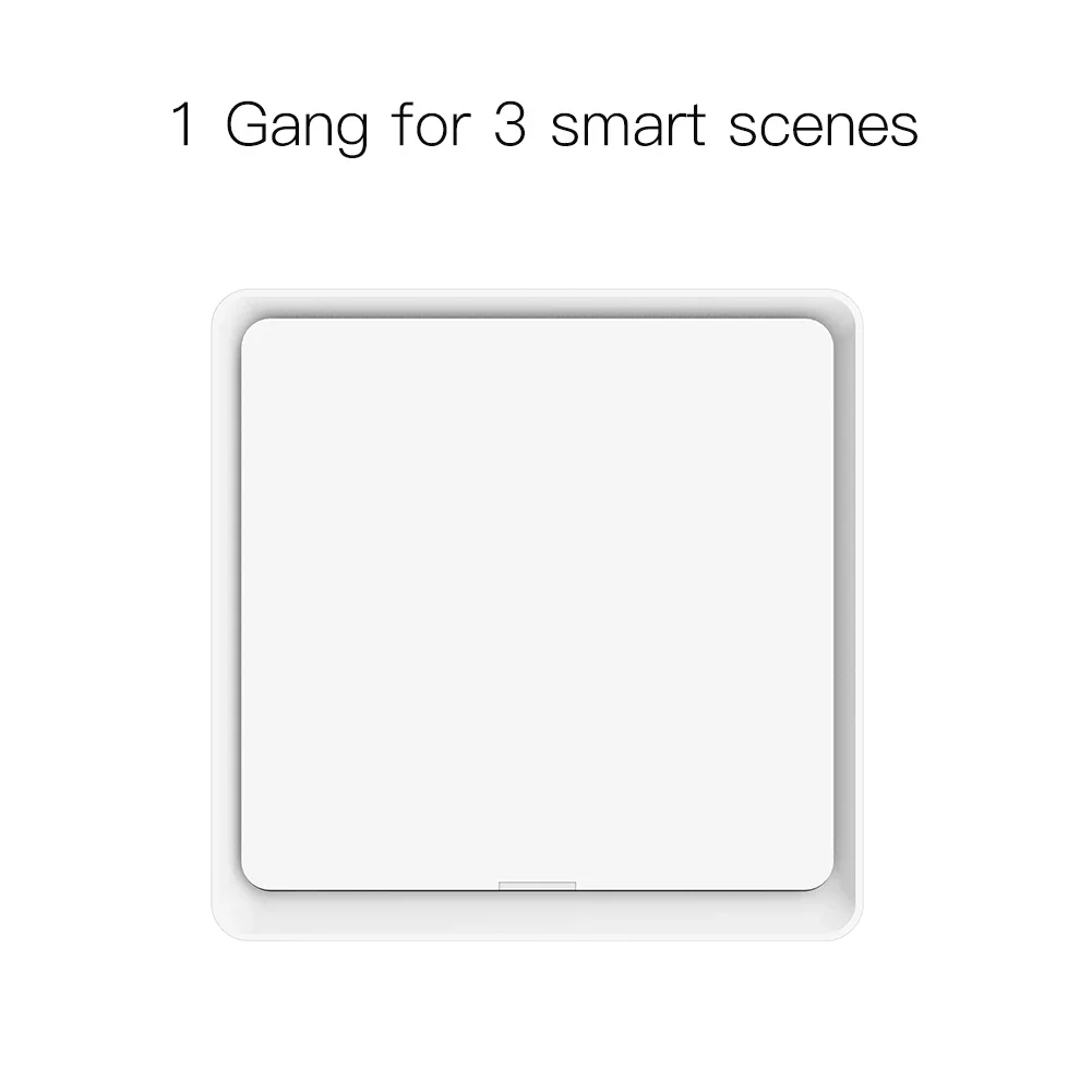 MOES 4 Gang Tuya ZigBee Wireless 12 Scene Switch Push Button Controller Battery Powered Automation Scenario for Tuya Devices