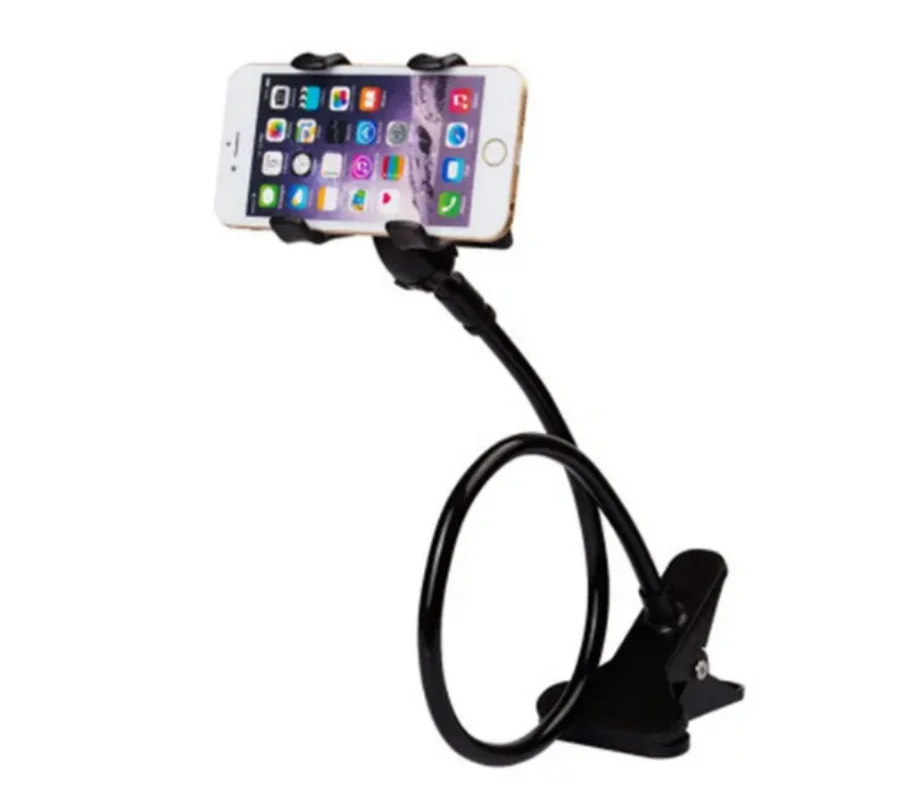 Universal Lazy Bracket Mobile Phone Holder Gooseneck Stand Stents Flexible Bed Desk Table Clip Bracket for Smartphone Holder