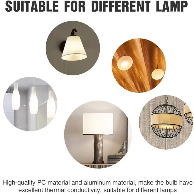 7/9/12/15W LED White/Warm Emergency Light Bulb E27 AC Rechargeable Battery Light Household Stair Passage Light Accessories