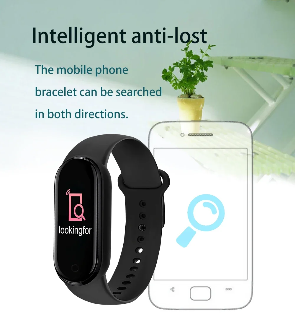 M7 Smart Band Watch Silicone Heart Rate Smart Band Varied Dials Fitness Tracker Blood Pressure Sport Bracelet For Mi Band 7