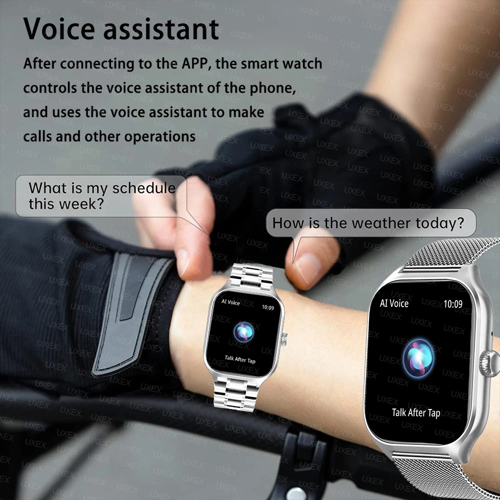 Smart Watch Plus Men Women 1.77 Full Touch Screen Sports Fitness Watch Bluetooth Call Android Phone Digital Multidial Smartwatch