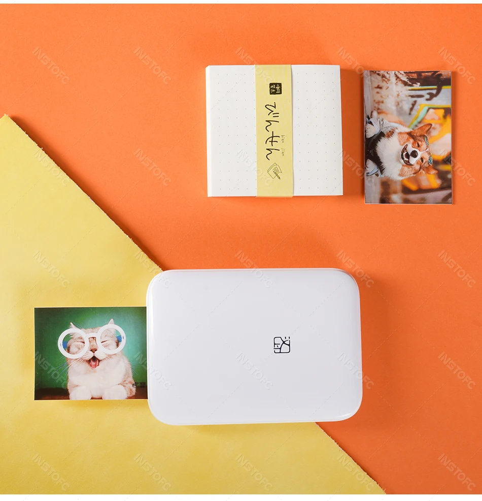 MT53 Color Photo Portable Printer Mobile Phone Mini Handheld Pocket Wifi Bluetooth Printing Machine 2x3 inch Sticky-Backed Paper