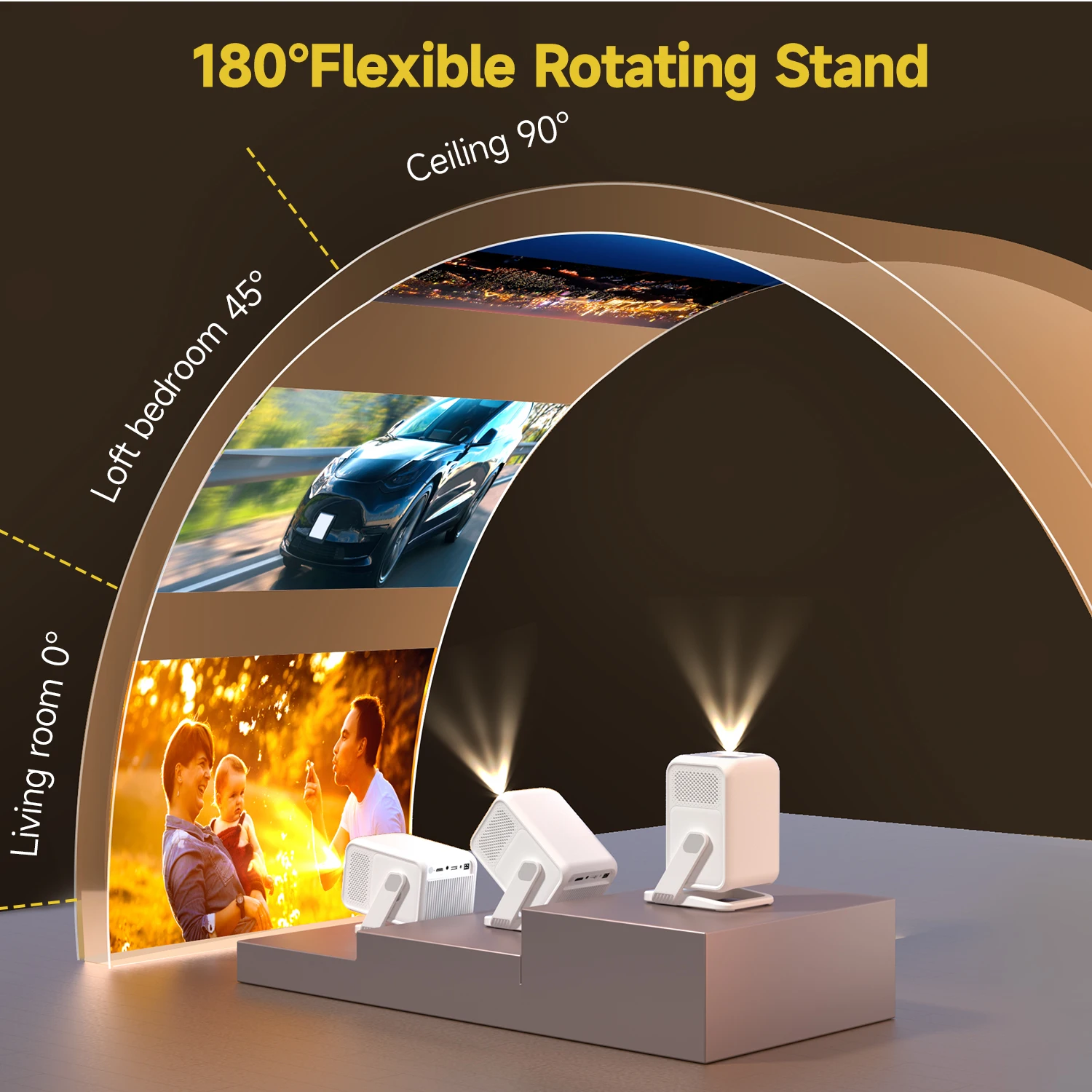 Magcubic HY310X 4K Mini Projector With Full HD 1080P 420ANSI Android 11 Auto Focus Keystone for Outdoor Theater Stand Projector
