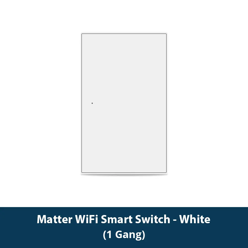 Zemismart Matter WiFi 1 2 3 4 6 Gangs Smart Wall Light Switch Neutral Required with Big Button SmartThings App Homekit Control