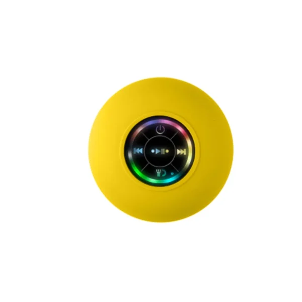 Portable Waterproof Bluetooth Shower Speaker with Suction Cup and LED Lights 3D Surround Stereo subwoofer