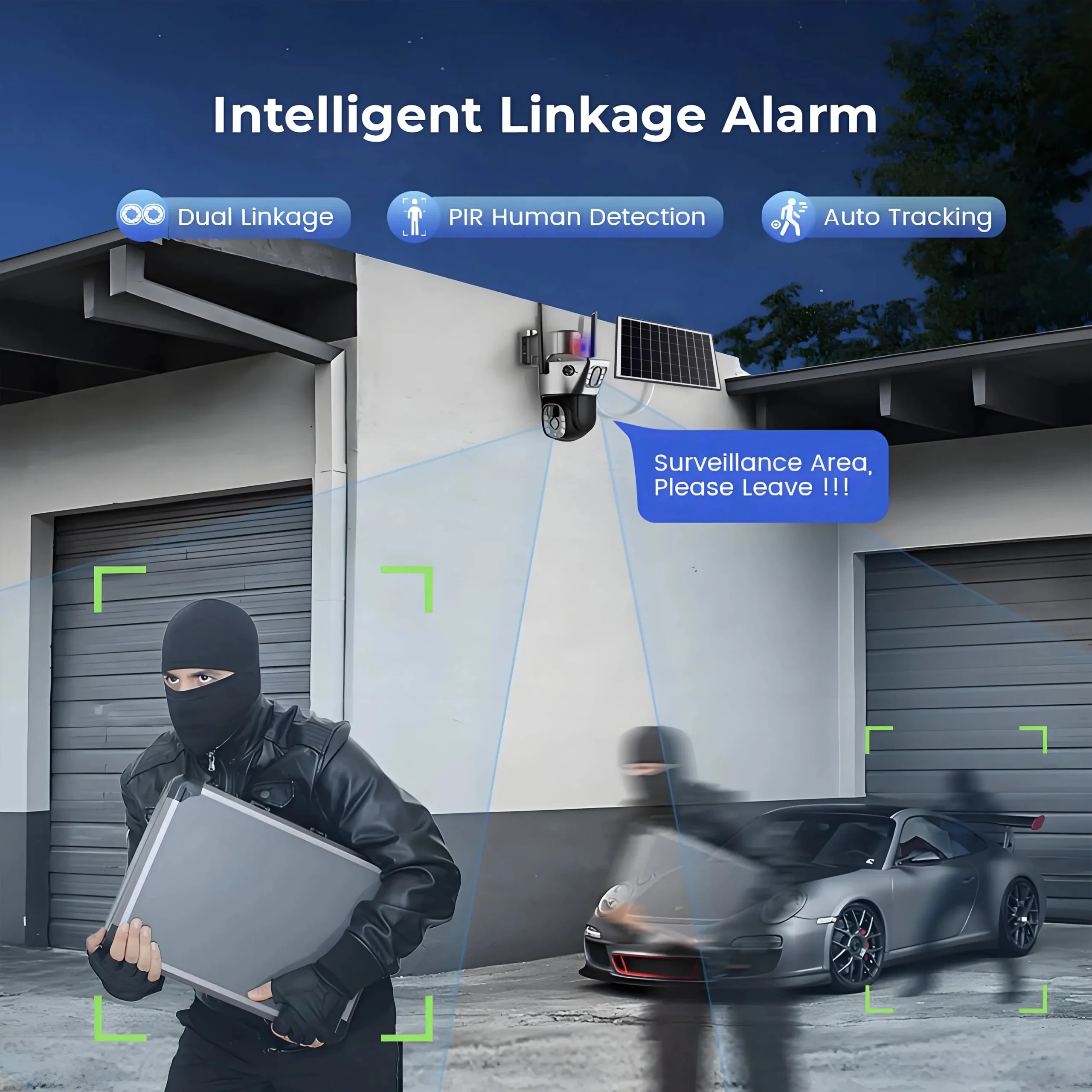 4G Solar Camera 2 Lens CCTV Camera 4K 8MP HD Night Vsion Wirless WiFi Camera Outdoor Security Protection Smart Home IP Cameras