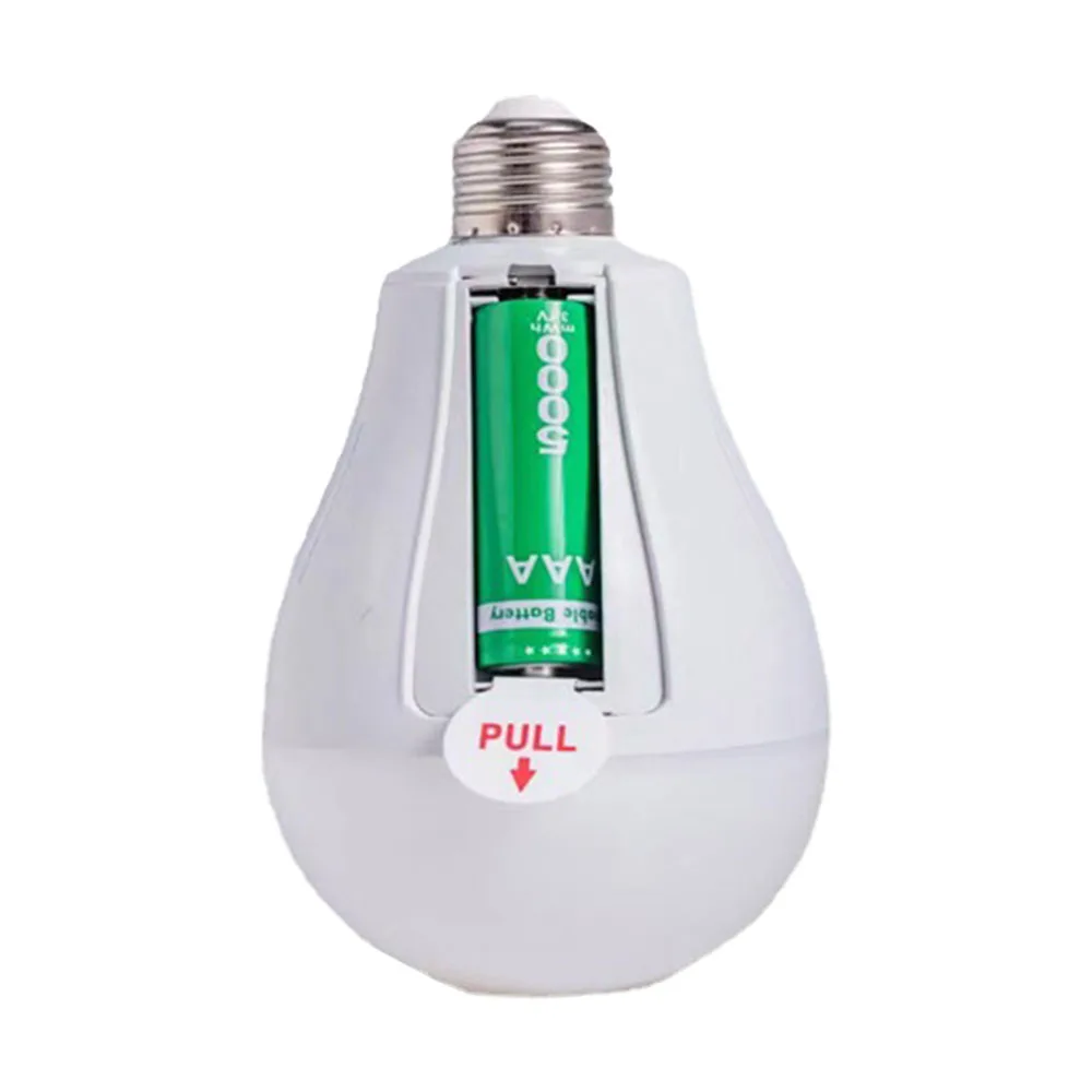 LED Emergency Bulb Emergency Power Failure Family Camping Outdoor Night Market E27 AC85-265V 1*18650 Battery Smart Charging Chip
