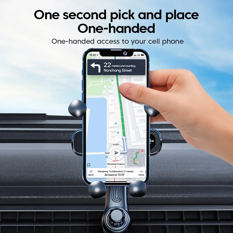Gravity Car Phone Holder Air Vent Mount Cell Phone Holder in Car Mobile Support For iPhone 13 12 Xiaomi Universal GPS Stand