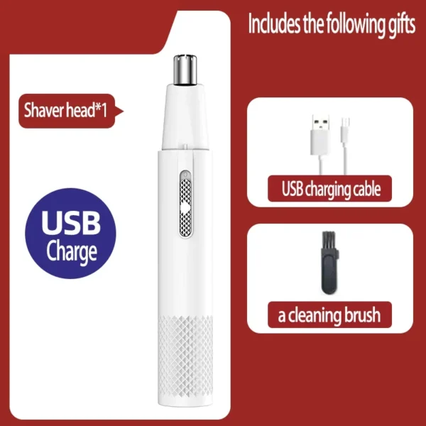 Nose Hair Trimmer USB Charging New High Quality Electric Portable Men Mini Nose Hair Trimmer