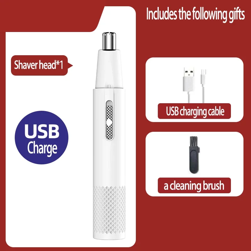 Nose Hair Trimmer USB Charging New High Quality Electric Portable Men Mini Nose Hair Trimmer
