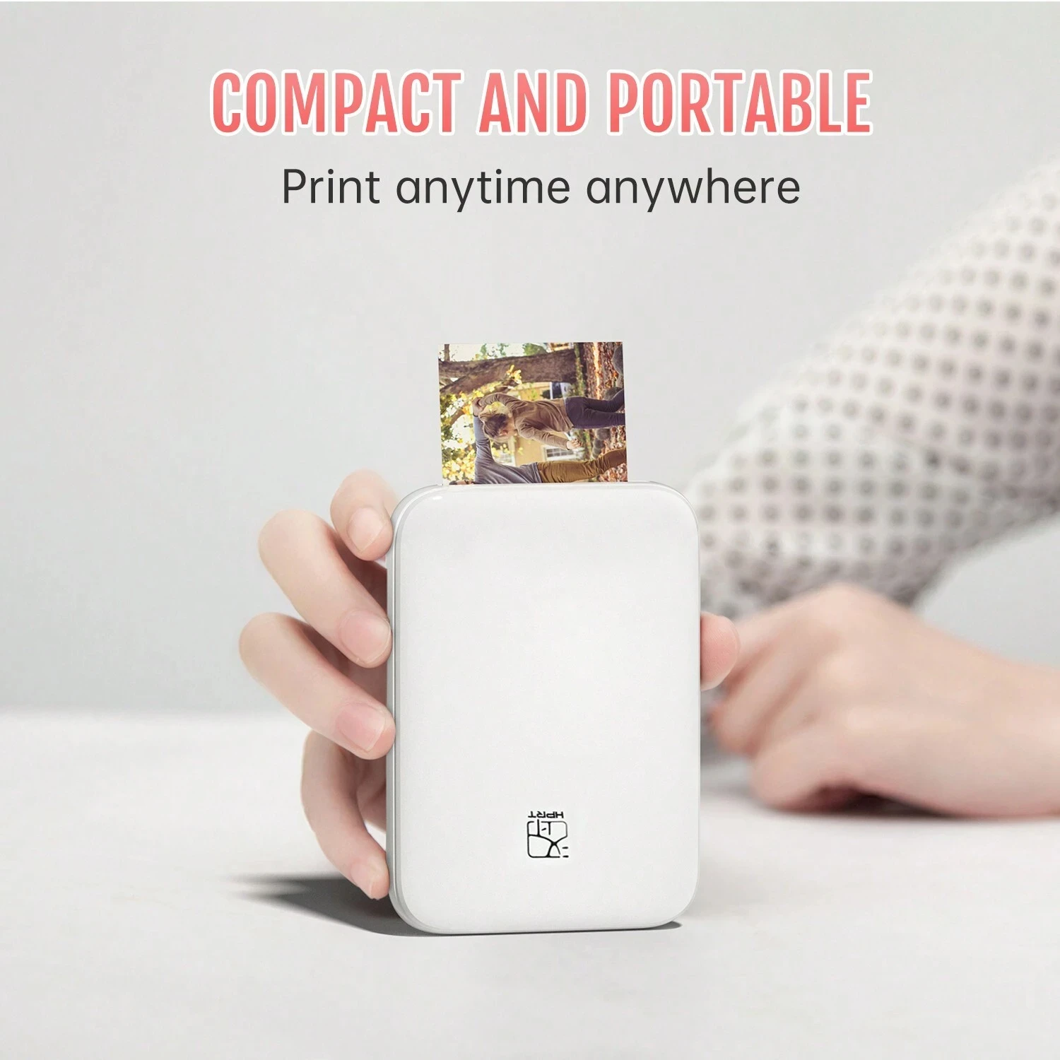 MT53 Portable Color Photo Printer Handheld Pocket Printer 313Dpi 2X3 inch Sticky-backed Photo Paper Printing Machine For Home