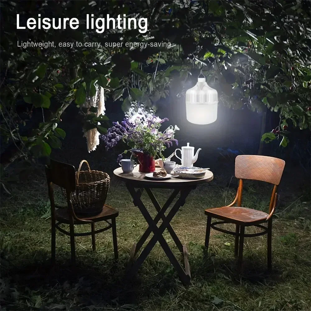Portable Camping Light USB Rechargeable Led Bulb Emergency Lighting Flashlight Lights Outdoor Picnics Hanging Tent Light