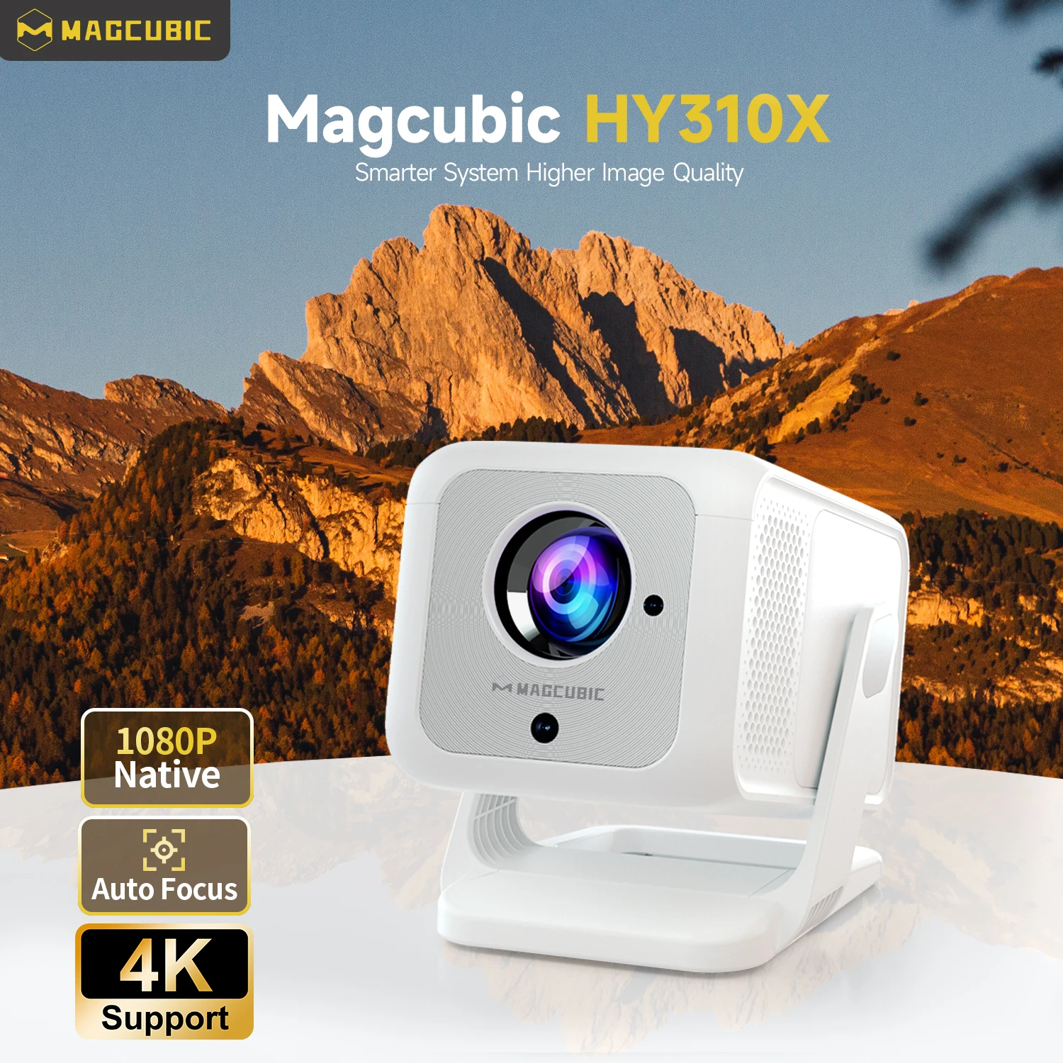 Magcubic HY310X 4K Mini Projector With Full HD 1080P 420ANSI Android 11 Auto Focus Keystone for Outdoor Theater Stand Projector