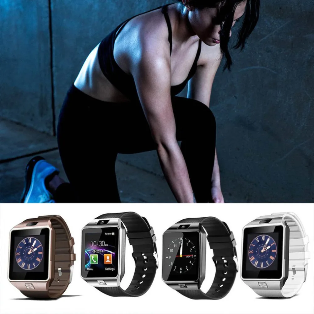 DZ09 Touch Screen Smart Watch With Camera Multi Language Wrist Watch SIM Card Smartwatch For IOS Android Phone Druopshipping