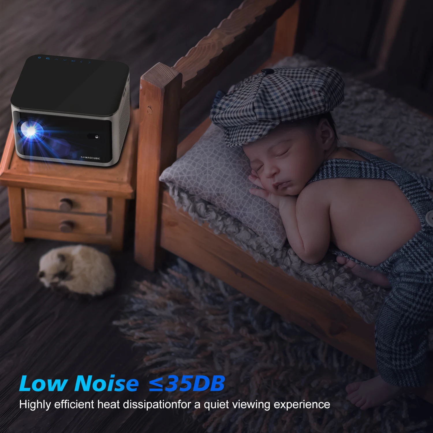 Magcubic 580ANSI Auto Focus Projector Android 11 4K 1080P Wifi6 Voice Control Allwinner H713  BT5.0 Home Cinema HY350 Pro