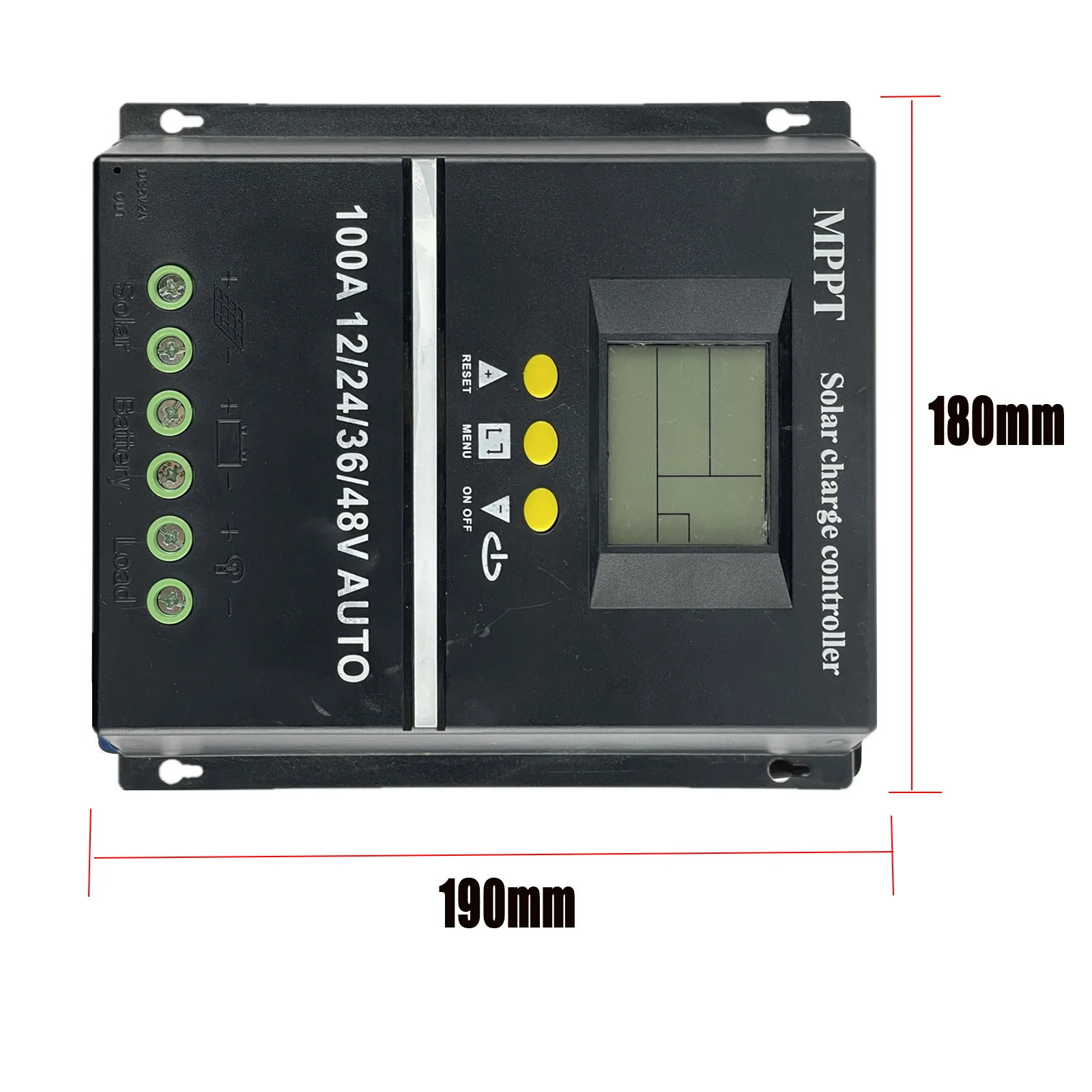 POWLSOJX MPPT 100A 80A 60A Solar Charge Controller 12V 24V 36V 48V Solar Panel Lead Acid/Lithium Battery Regulator Dual USB