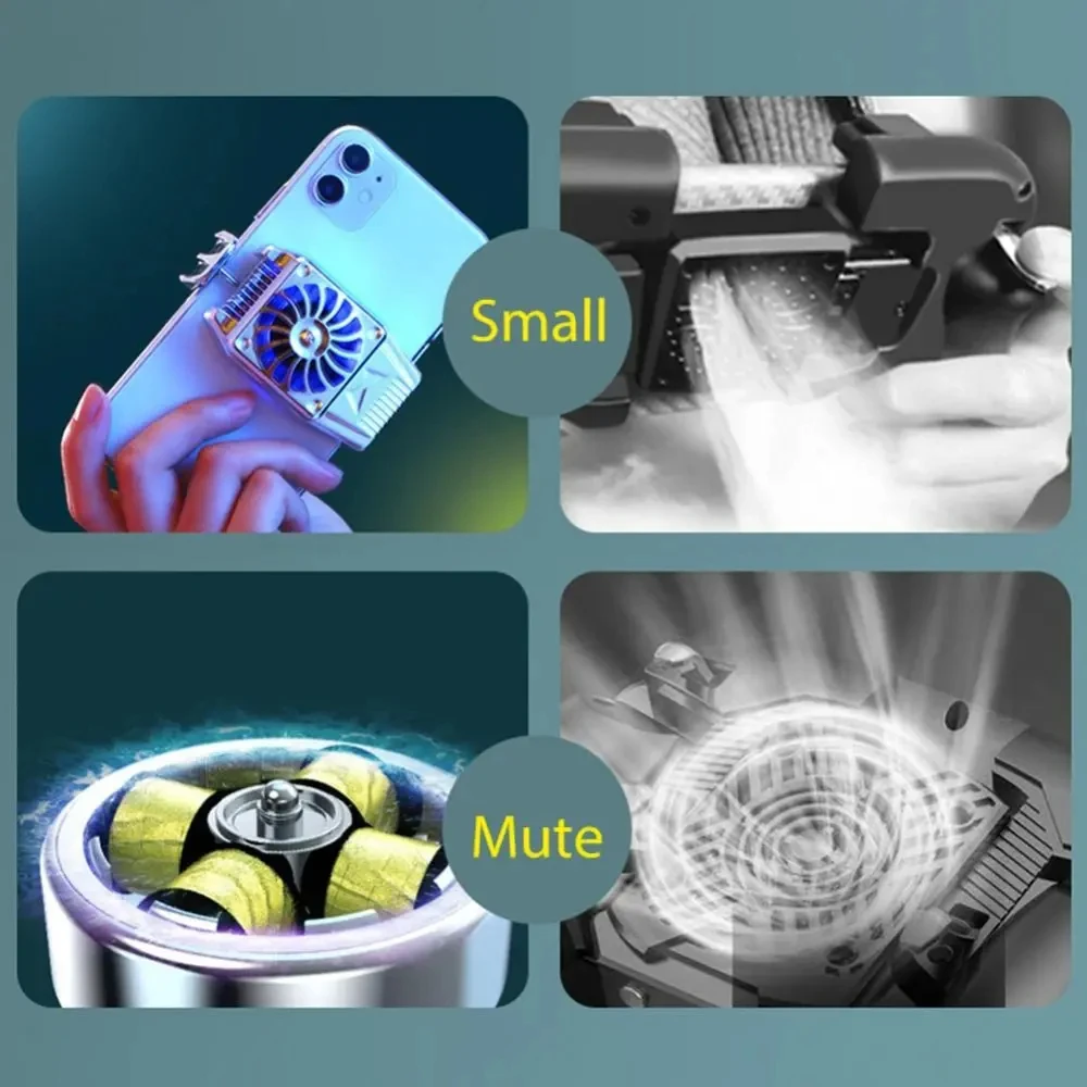 Mobile Radiator Esports Air Cooling Quiet Portable Quick Cooling H15 Game Live Cooling Back Clip Bracket Semiconductor Turbine