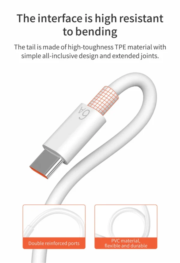 6A 66W Super Fast EU Wall Charger For Huawei Mate 40 50 60 P50 Nova 8 9 10 Honor 90 100 X7 X8 X9 Magic Type C Charging USB Cable