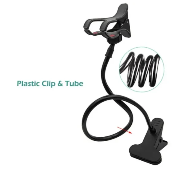 Universal Lazy Bracket Mobile Phone Holder Gooseneck Stand Stents Flexible Bed Desk Table Clip Bracket for Smartphone Holder