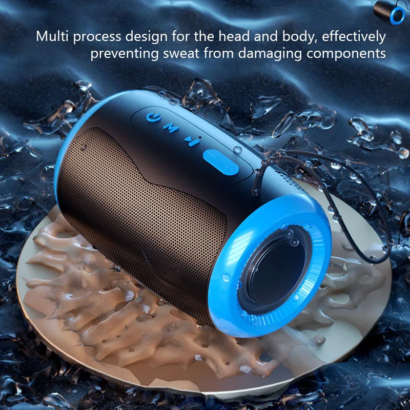 # TSN-1 Portable Speaker Wireless Bluetooth Speakers with 5.3 Stereo FM/SD/USB Disk/Aux Modes Waterproof for Outdoor Hifi Sound