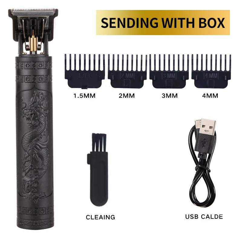 Powerful Professiona Electric Wireless Man Hairdresser Men Barber Shop Groin Beard Repairer Mustache Facial Hair Trimmer Clipper