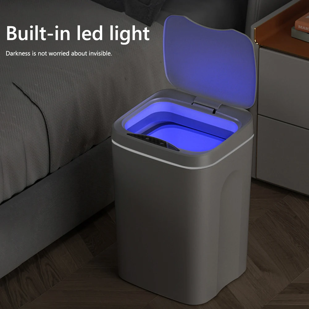 20L Smart Trash Can Bathroom Automa Sensor Dustbin Electric Waste Bin Waterproof Wastebasket For Kitchen Recycling Trash