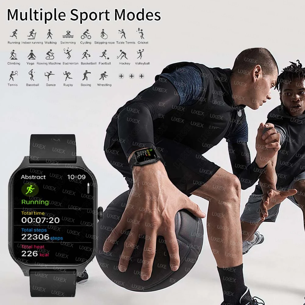 Smart Watch Plus Men Women 1.77 Full Touch Screen Sports Fitness Watch Bluetooth Call Android Phone Digital Multidial Smartwatch