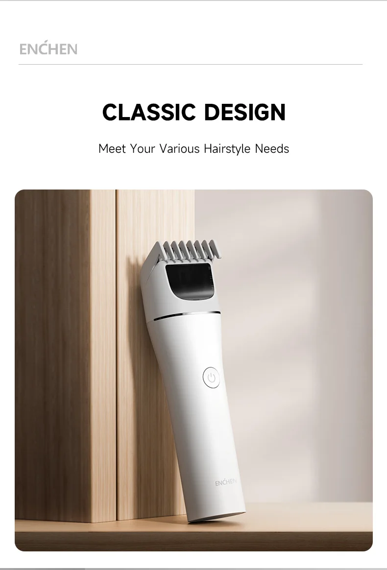 ENCHEN Hair Trimmer Professional Hair Cutting Machine Hair Clipper Cordless Haircut Electric Adjustable Trimmer for Men -Boost 2