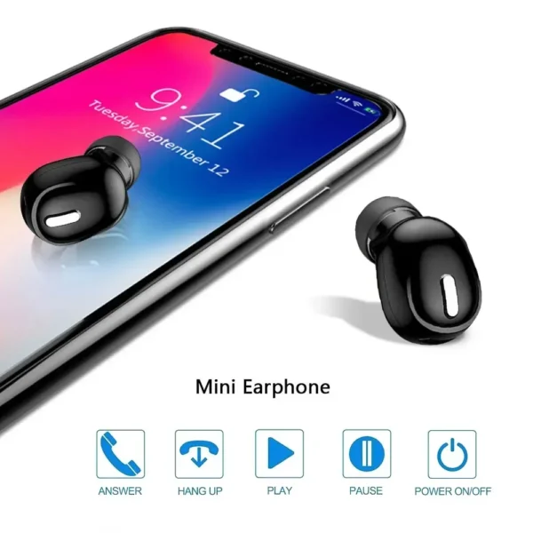 X9 Wireless Mini 5.0 Headphones Bluetooth-compatible Sport Headset Handsfree In-ear Earphone Earbuds for Xiaomi Huawei iPhone