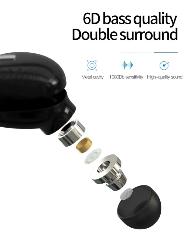 X9 Wireless Mini 5.0 Headphones Bluetooth-compatible Sport Headset Handsfree In-ear Earphone Earbuds for Xiaomi Huawei iPhone