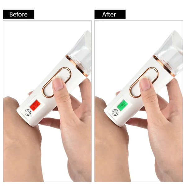 Nano Spray Facial Steamer Mini Handheld Portable 25ml Mist Sprayer Water Replenishment Device Hydration Humidifier Skin Care