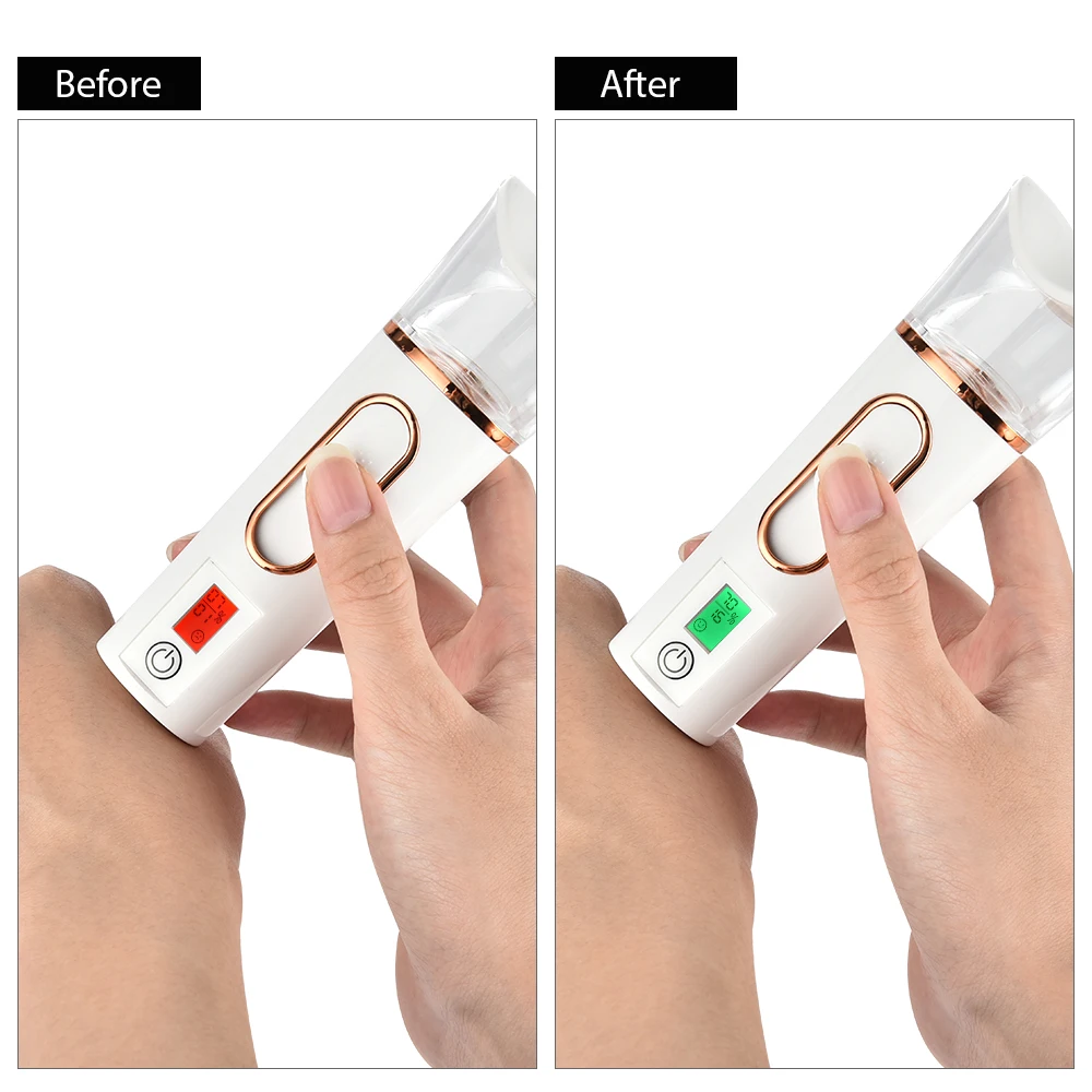 Nano Spray Facial Steamer Mini Handheld Portable 25ml Mist Sprayer Water Replenishment Device Hydration Humidifier Skin Care