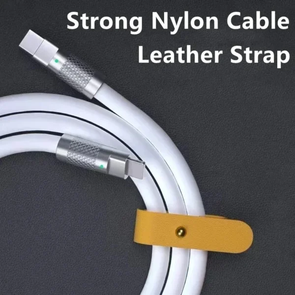 120w 6a Super Fast Charge PD Type C Liquid Silicone Cable Quick Charge 1M 2M Usb Cable Usb C to C Charger Cable