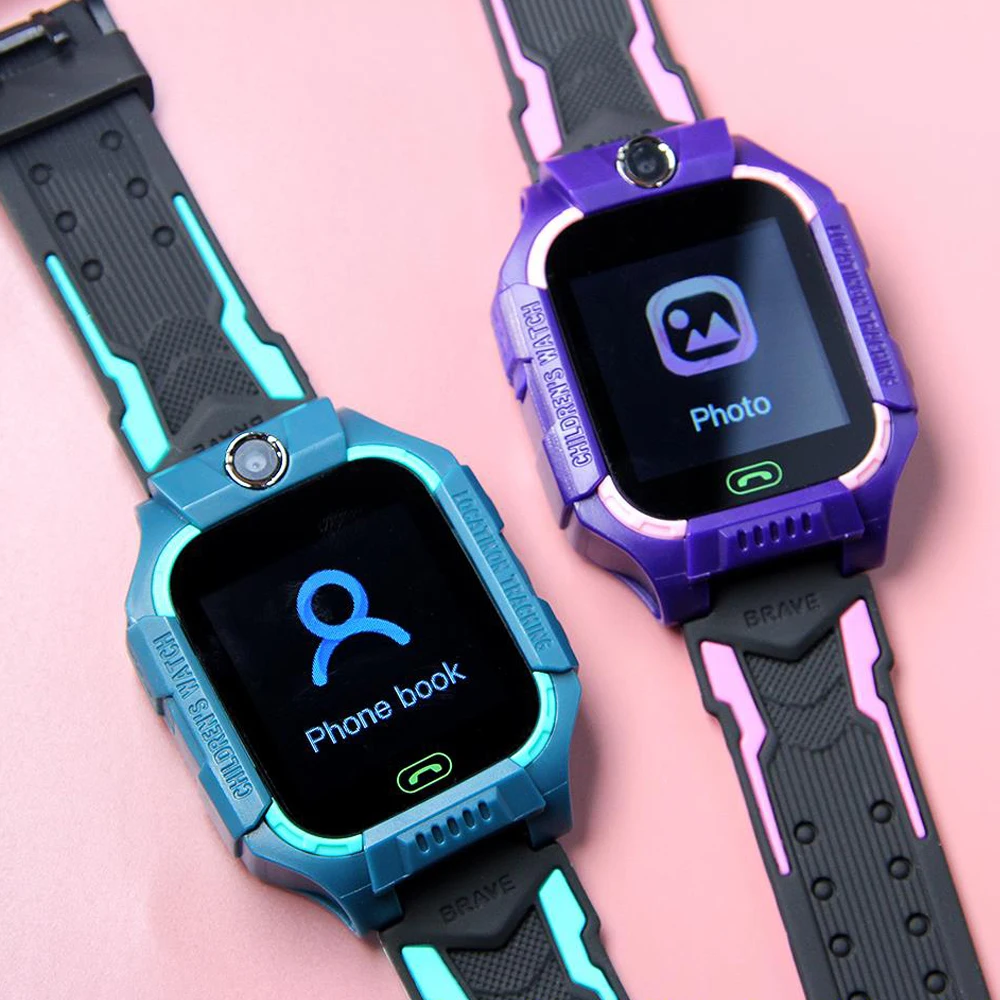 Smart Watch Kids 2g Sim Card Smartwatch for Children SOS Tracker Call Phone Camera Voice Chat Photo Boys Girls Birthday Gifts