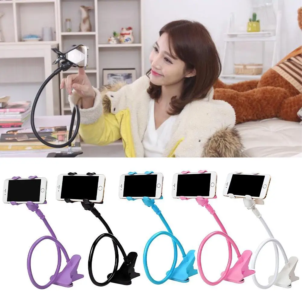 Lazy Desktop Bedside Clip Phone Bracket Flexible Long Arm Mobile Phone Holder Stand Mount For Smartphone A1B9