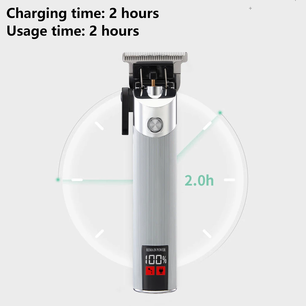 Youpin Komingdon Cordless Zero Gapped Trimmer Hair Clipper Professional Barber Shop Men's Haircut Machine for Beard Barbershop