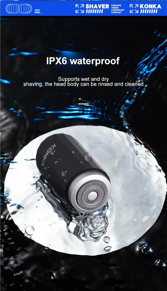 2025 NEW Type-c Rechargable Mini Portable Waterproof Electric Shaver  Strong High Speed Long Endurance Suitable Wet and Dry