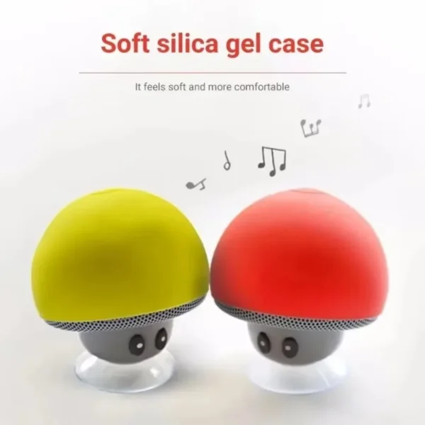 XIKCU Bluetooth Mushroom Speaker Waterproof Can Be Used as a Mobile Phone Holder Suitable for Family Parties and Small Parties