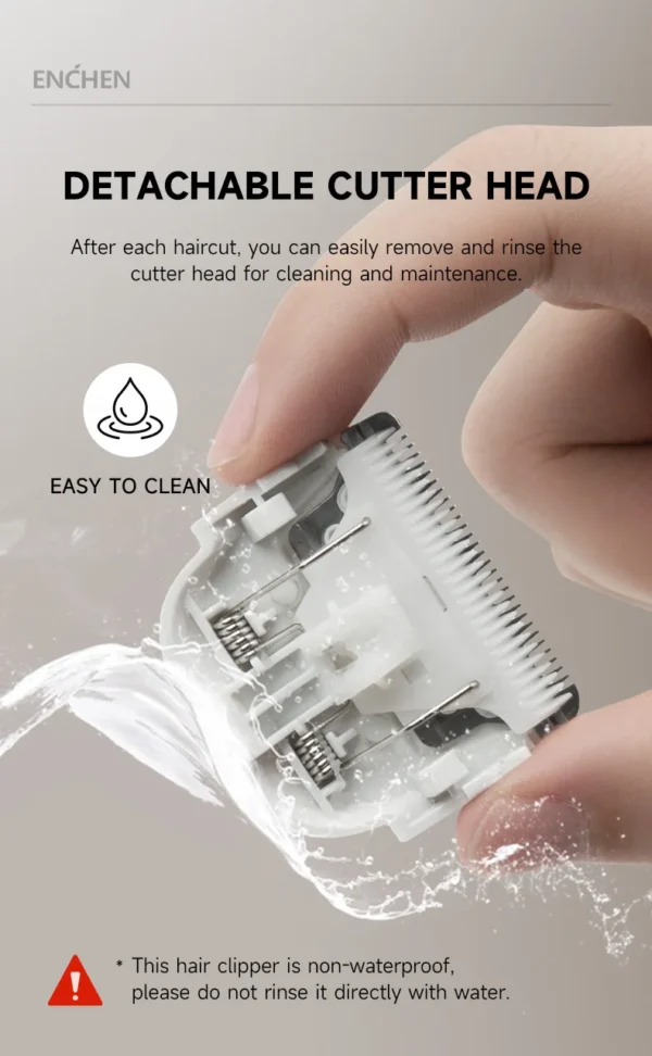 ENCHEN Hair Trimmer Professional Hair Cutting Machine Hair Clipper Cordless Haircut Electric Adjustable Trimmer for Men -Boost 2