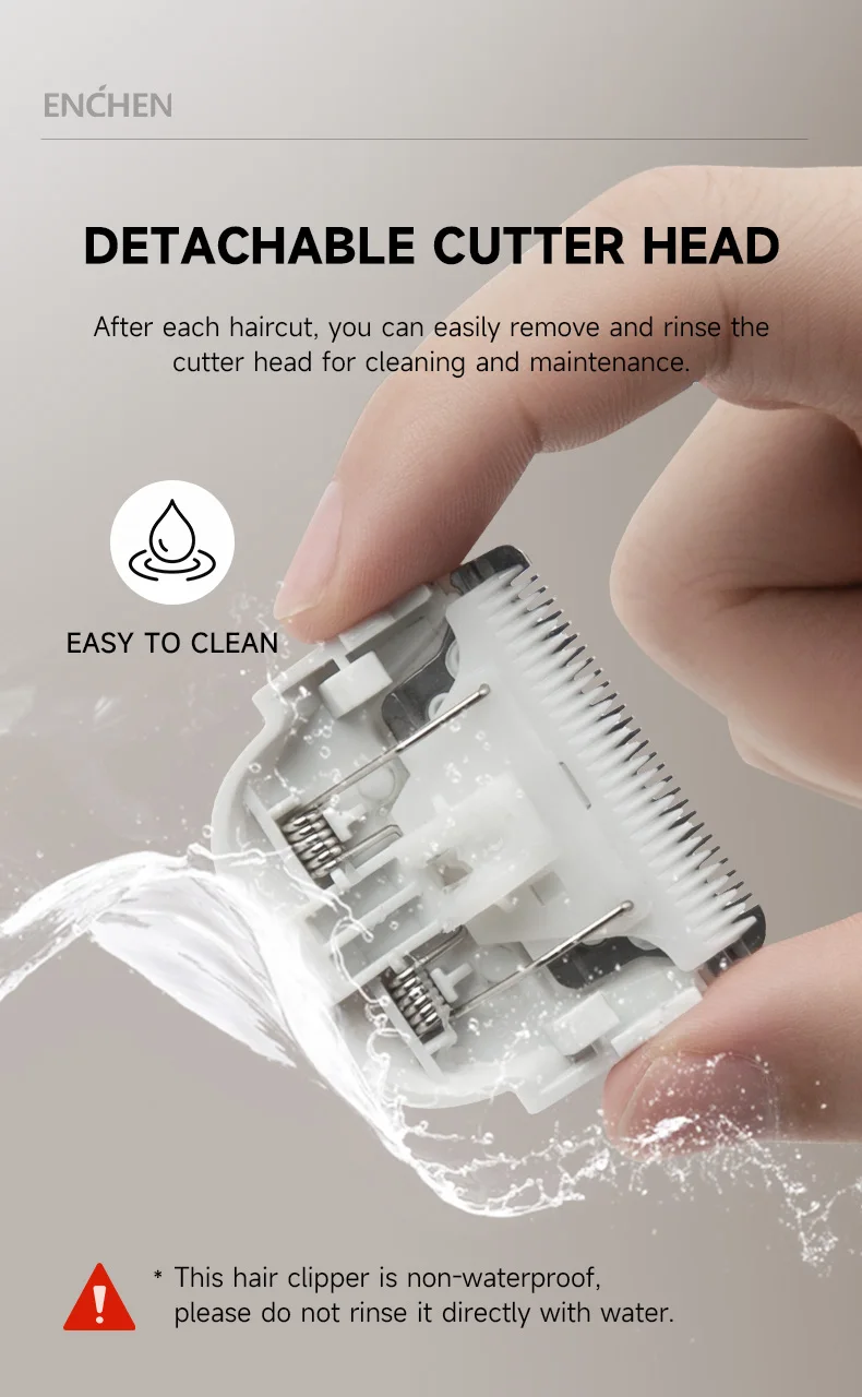 ENCHEN Hair Trimmer Professional Hair Cutting Machine Hair Clipper Cordless Haircut Electric Adjustable Trimmer for Men -Boost 2