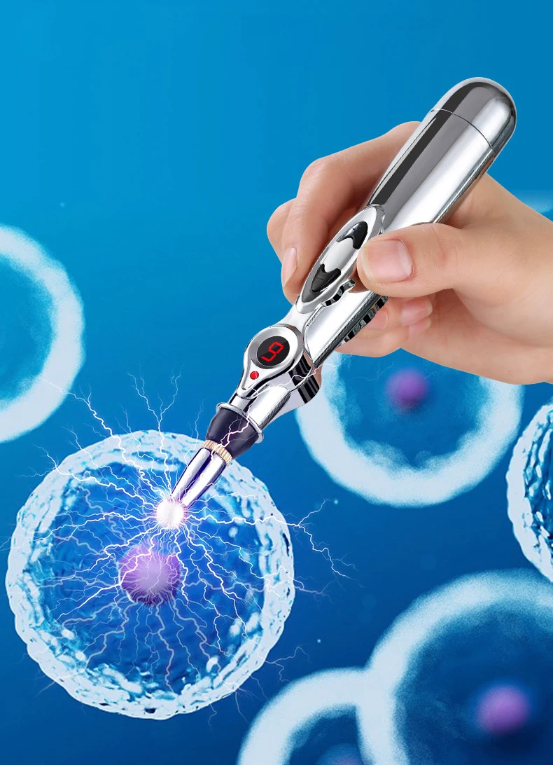 Acupoint Massage Pen Multi-Function Electronic Acupuncture And Moxibustion Meridian Pressing Therapy Energy Pen Pain Relieving