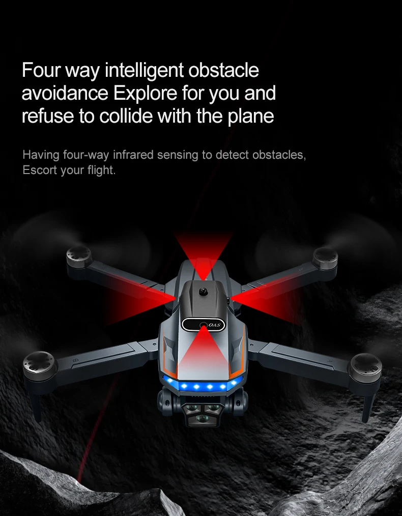 P18 New RC Drone Dual 8K camera drone obstacle avoidance quadcopter electronically controlled professional Drone Kid Gift Toys