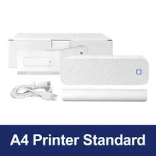 Inkless Portable A4 Thermal Printer Bluetooth PDF Excel Word Document Printing Machine Paper Roll For Office Work Home School