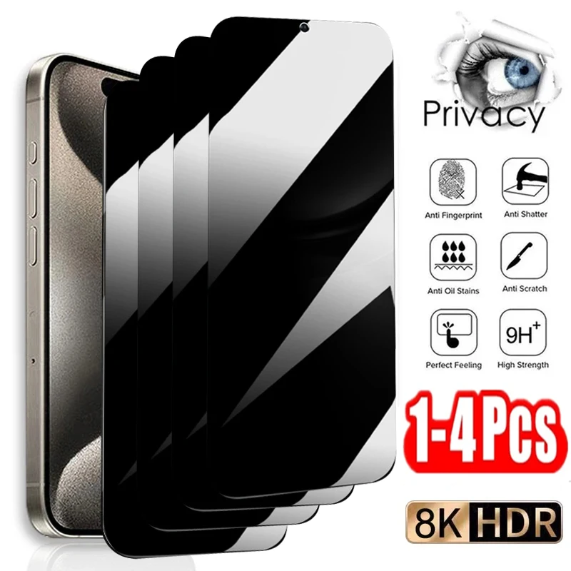 1-4PCS Anti Spy Screen Protector For Samsung Galaxy S24 Ultra S23 FE S22 Plus S21 S20 S10 S8 S9 Note 10 Lite 20 Tempered Glass