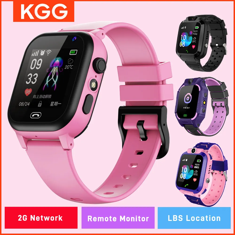 ﻿ Kids Smart Watch Phone 4G Sim Card 2G Internet SOS LBS Location Call Child SmartWatch Camera Waterproof Clock For Boys Girls