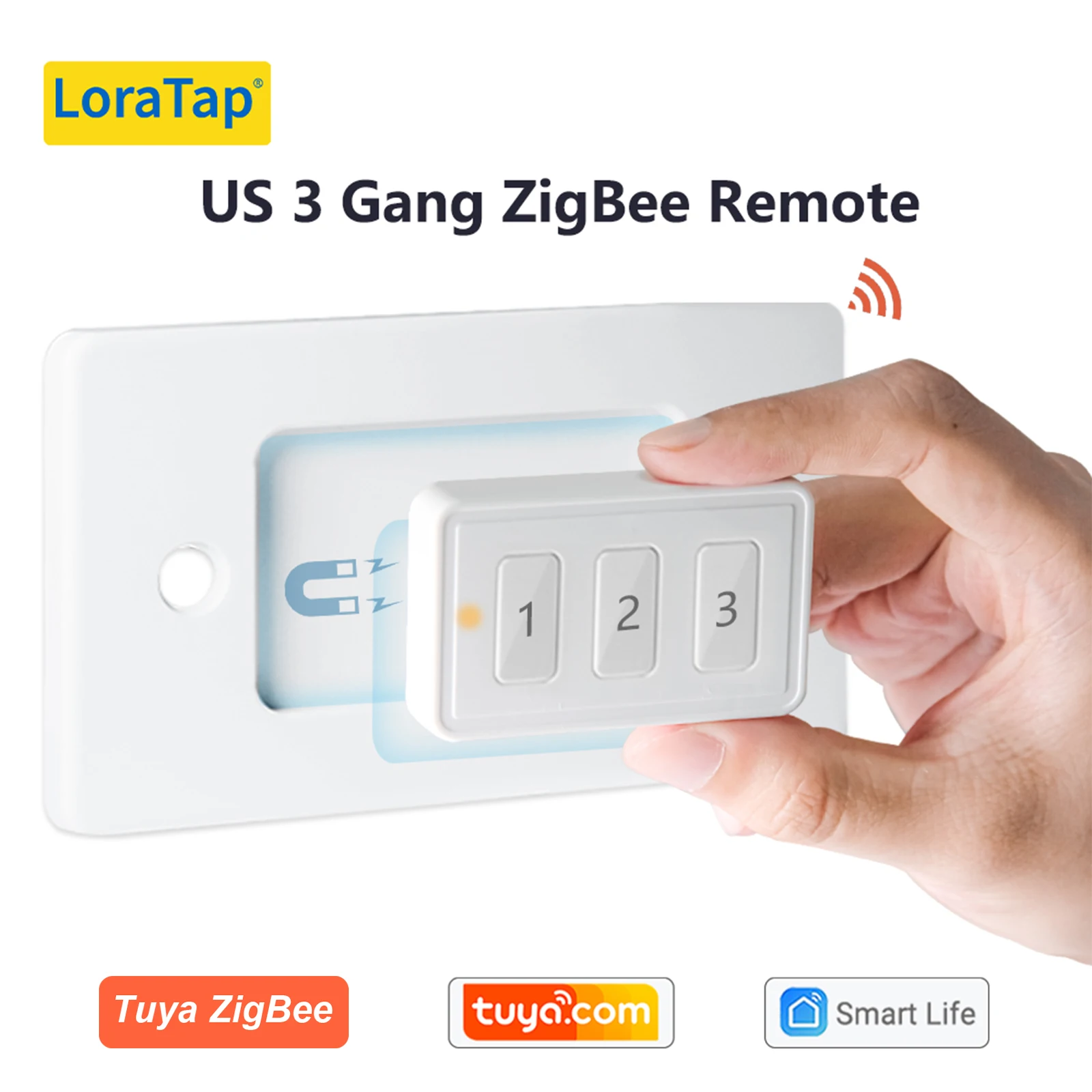LoraTap ZigBee 3.0 Wireless 13 Types Push Button EU US Remote Controller Tuya Scene Automation Control Switch Smart Life App