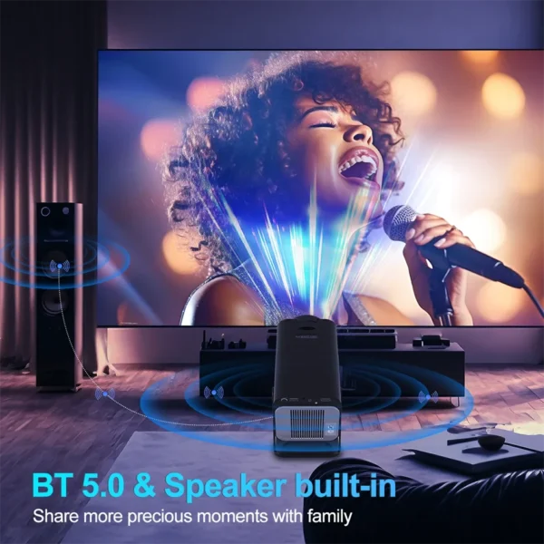 KaiAqua 4K Android 11 Projector Native 1080P 390ANSI HY320 Dual Wifi6 BT5.0 1920*1080P Cinema portable Projetor upgrated FY300