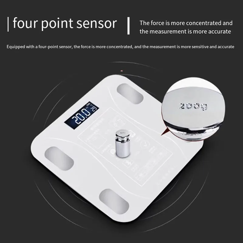 New charging smart app synchronizes body fat scales bathroom digital proportions Bluetooth weight loss body fat scales