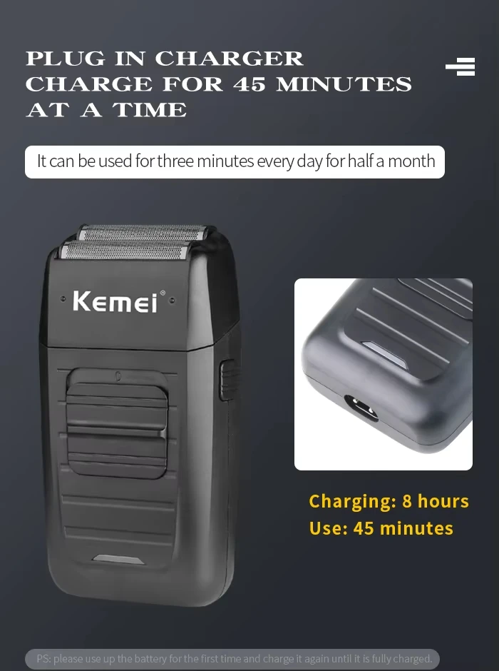 Kemei KM-2296 KM-2299 KM-1102 Professional Hair Clipper Kit Electric Shaver Male Hair Cutting Machine Men’s Cordless Trimmer